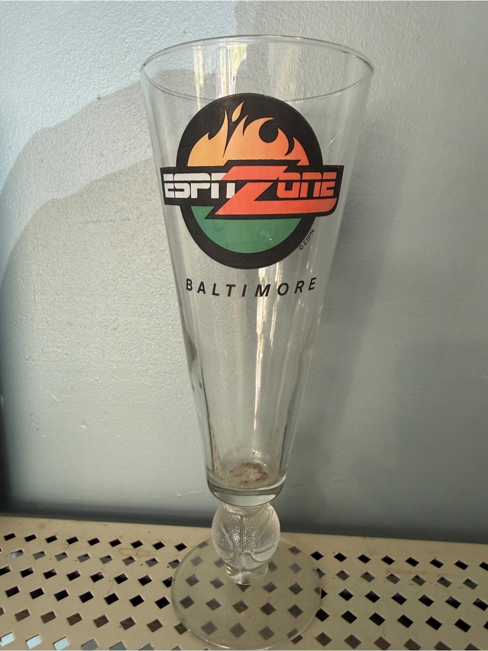 ESPN ZONE Baltimore Tall Logo Pilsner Glass - Basketball